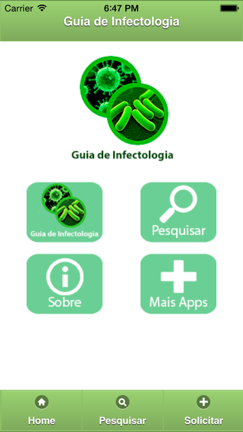 Android application Guia De Infectologia screenshort