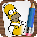 Drawing Simpsons Family mobile app icon