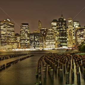 by Wendell Kennedy - City,  Street & Park Night