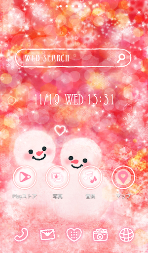 Cute wallpaper★Love snowman