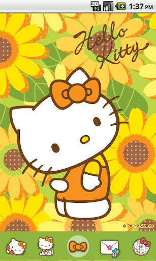 Hello Kitty Sunflowers Theme