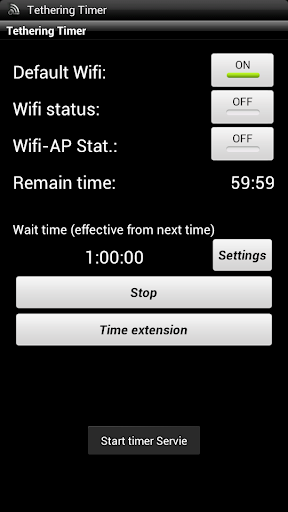 Tethering Timer