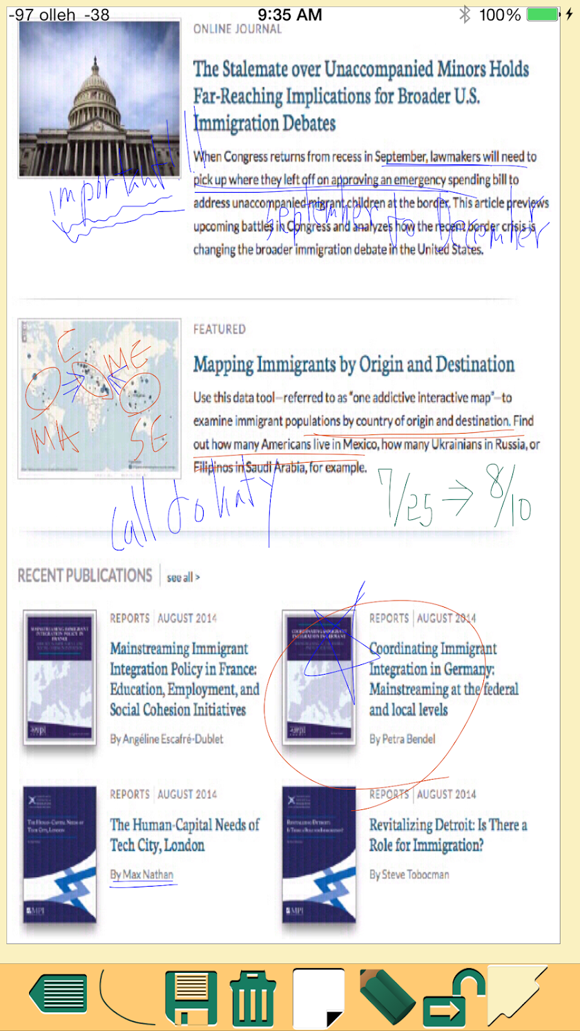 Handwriting notes Pro Screen 2