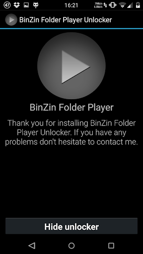 BinZin Folder Player Unlocker