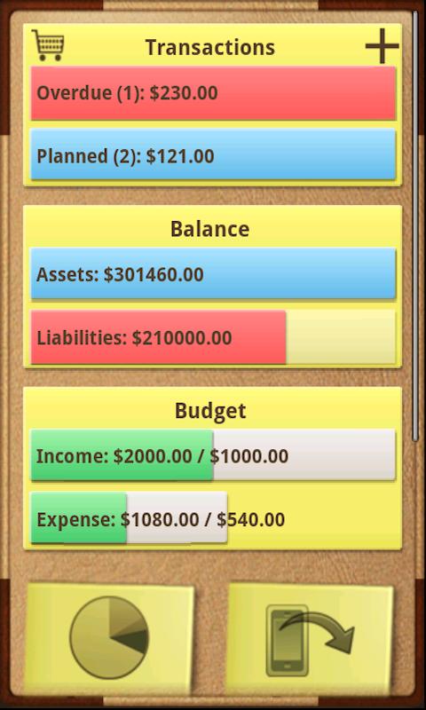 Android application Money screenshort