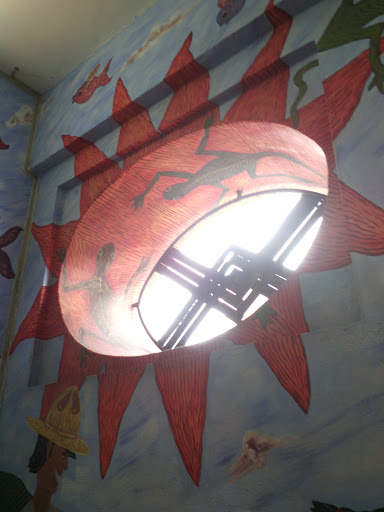Mural Arte Popular Sol Iguana