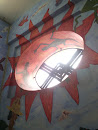 Mural Arte Popular Sol Iguana