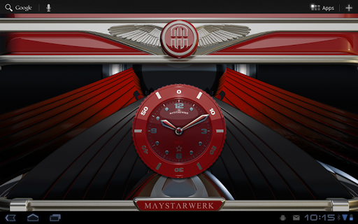 【免費個人化App】Clock Widget Red Star-APP點子