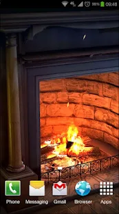 Fireplace 3D Pro lwp - screenshot thumbnail