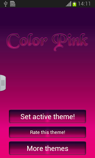 Keyboard Color Pink Theme