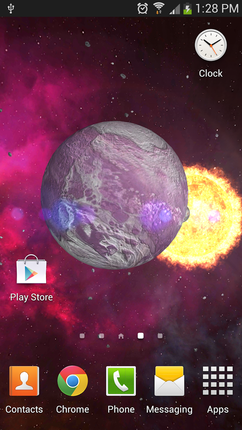 Orbit Space 3D Live Wallpaper Screen 3