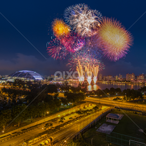 by Jun Hao - Abstract Fire & Fireworks