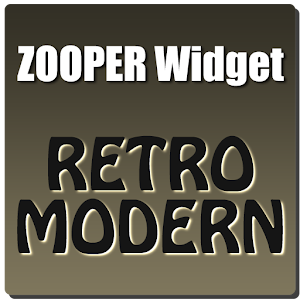RetroModern Clock Zooper Theme.apk 1.01