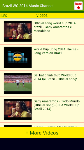 【免費音樂App】Brazil WC 2014 Songs Channel-APP點子