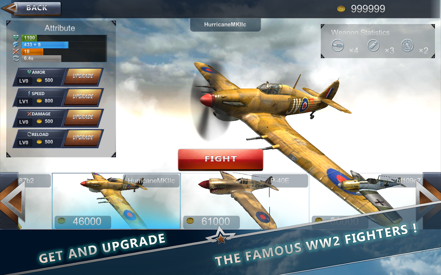 WW2 batalha aeronave 3D - screenshot