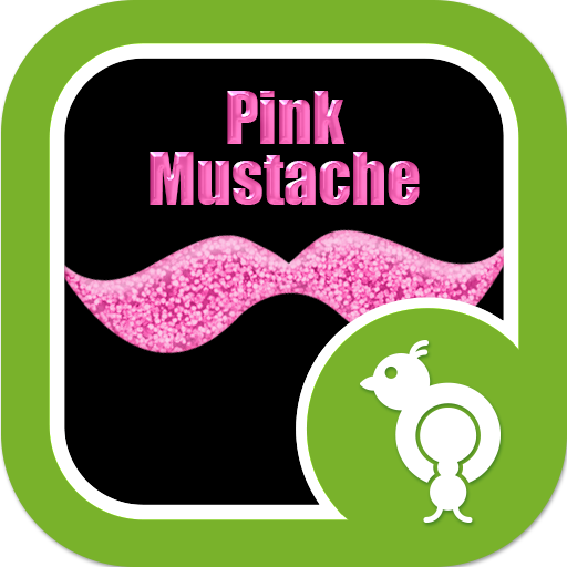 Go Locker Pink Mustache LOGO-APP點子