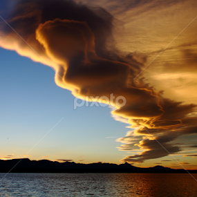 Crooked Sky Trail by Brian Robinson - Landscapes Cloud Formations