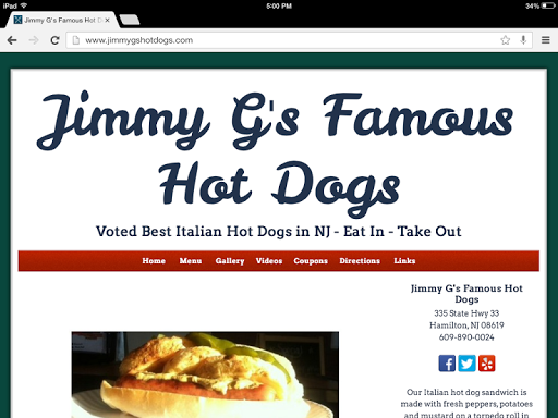 【免費商業App】Jimmy G's Famous Hot Dogs-APP點子