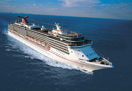 Carnival-Legend-aerial - Carnival Legend sails a wide range of itineraries in Europe and North America.