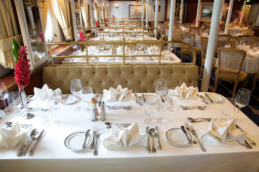 Star-Clippers-dining-room - A glimpse of the dining room during your Star Clippers sailing.