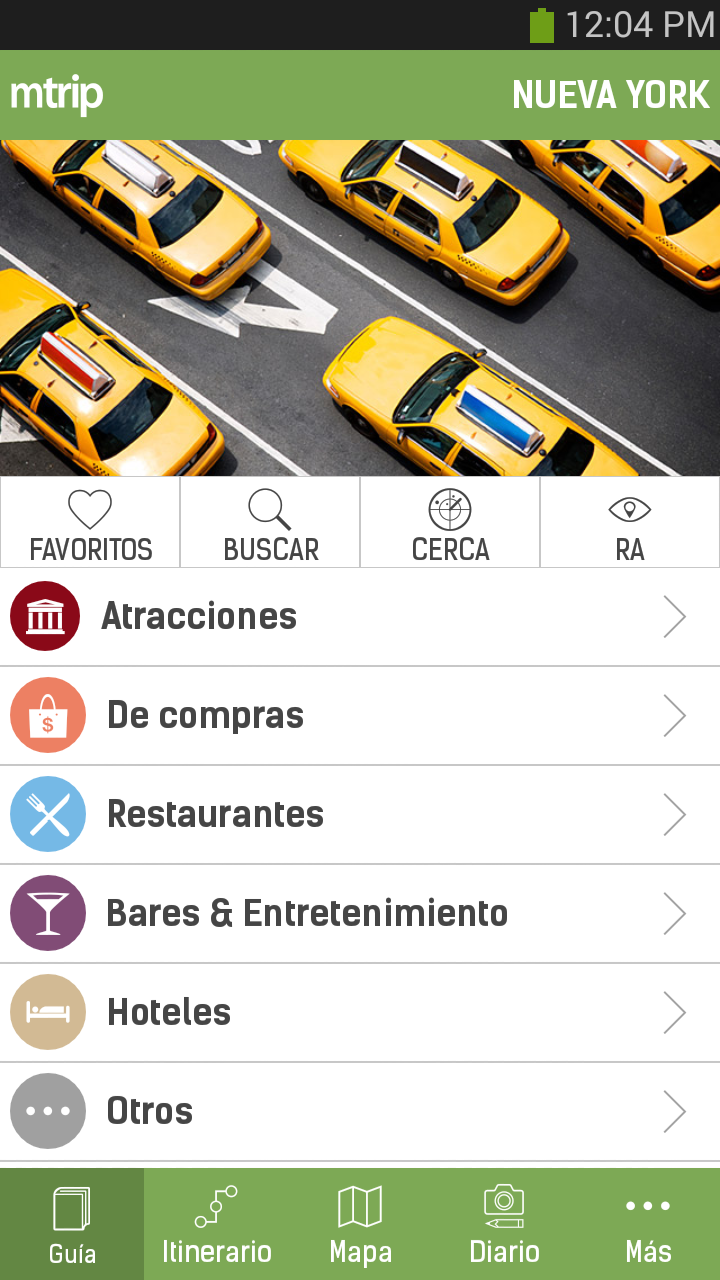 Android application New York Travel Guide – mTrip screenshort