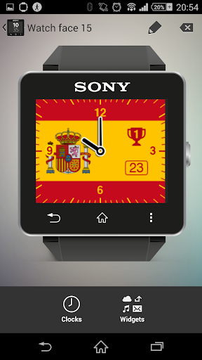 Watchface Spain Sony SW2