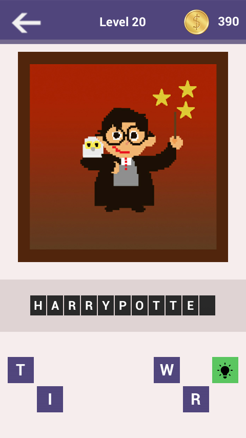 Guess the Pixel Character Quiz Screen 3