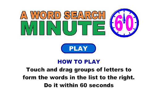 A Word Search Minute Ad-Free