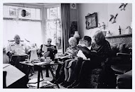 Maandelijkse zang- en praatgroep van oud-AJC'ers bij Dolf Verhagen