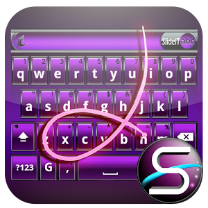 SlideIT Purple Metal Skin.apk 4.0