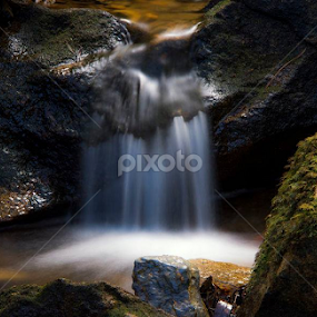 Mini Waterfall by António Lopes - Nature Up Close Natural Waterdrops