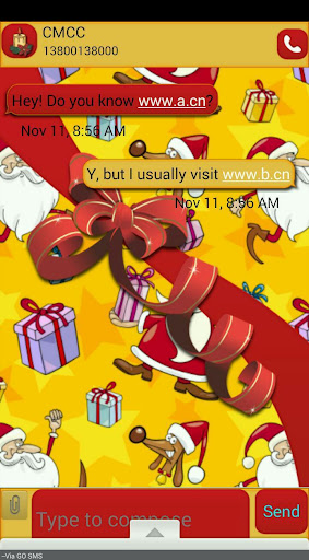 SillySanta GO SMS THEME