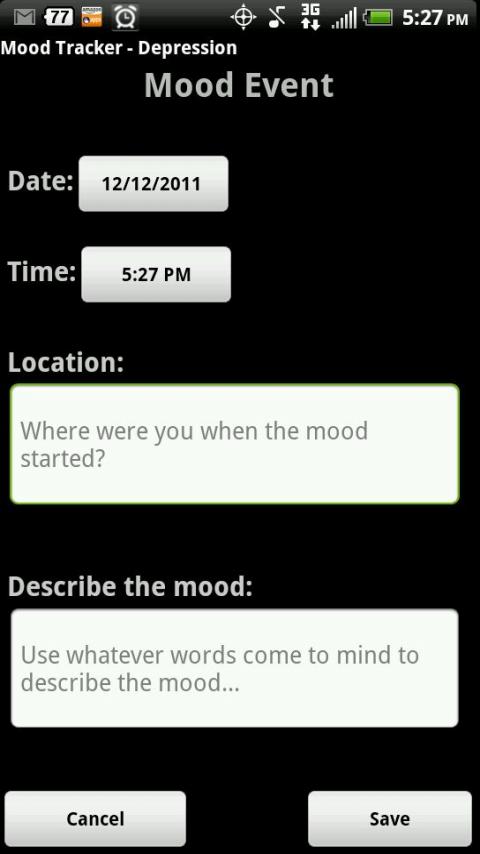 Mood Tracker - Depression Screen 2