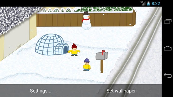 Snow Battle LiveWallpaper LITE Screenshots 2