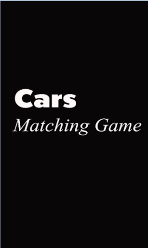 Cars Matching Game