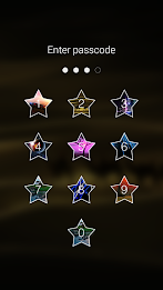 Star Keypad Lock Screen poster 11