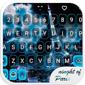 Night Paris Emoji Keyboard