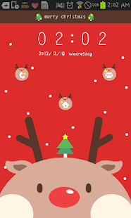 How to install Red Rudolph Go Locker theme patch 1.00 apk for pc