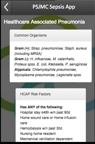 PSJMC Sepsis App