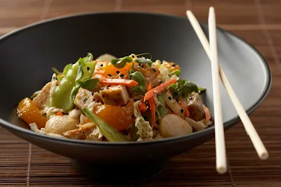 Chicken salad at Celebrity Cruises's Silk Harvest.