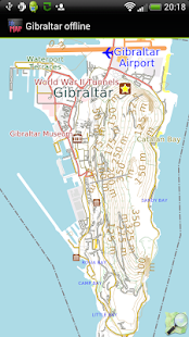 Free Gibraltar offline map APK