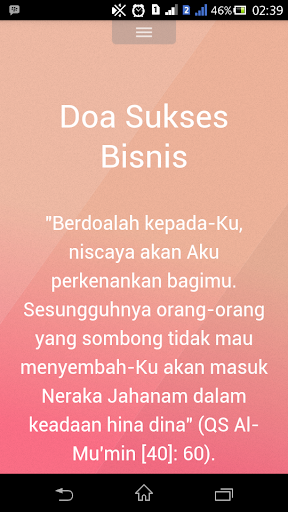 Doa Sukses Bisnis