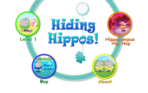 Hiding Hippos Memory Game Free