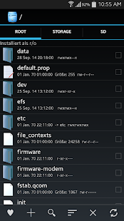 Android-Anwendung Explorer Screenshot