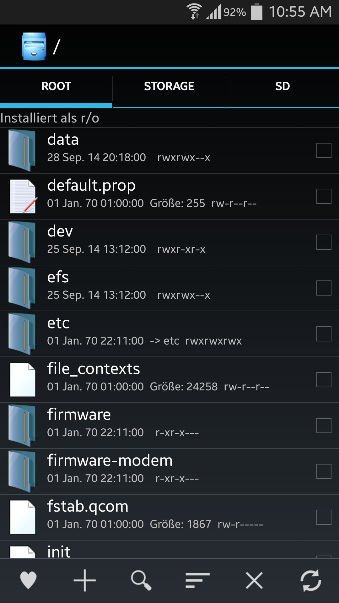 Android application Explorer screenshort