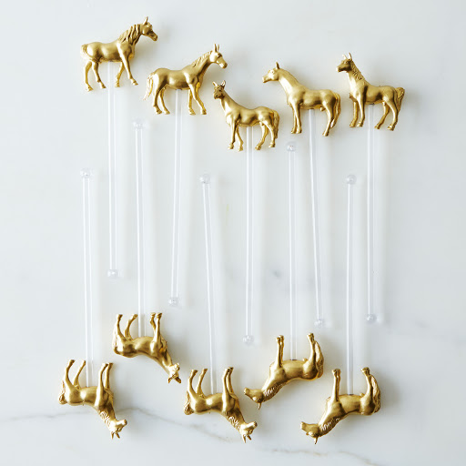 Pony Drink Stirrers (Set of 10) - Clear