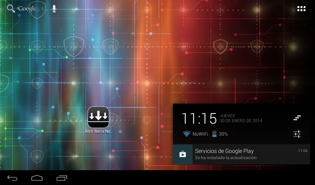   Open Notification Bar Pro – Capture d'écran 