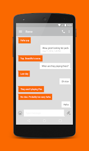 Download EvolveSMS Theme Orange Cards APK
