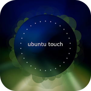 Blue Ubuntu Clock Widget.apk 1.1
