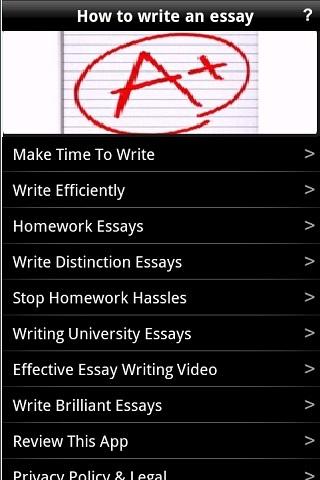 Apps to help with essay writing